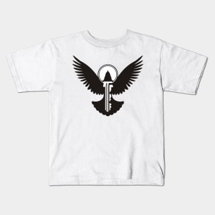 Black Dove with Key Kids T-Shirt
